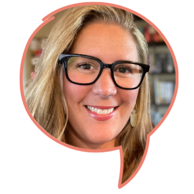 Speech Bubble Salmon BOrder