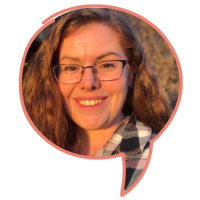 Speech Bubble Salmon Border